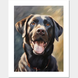 Rottweiler Dog Oil Painting Posters and Art